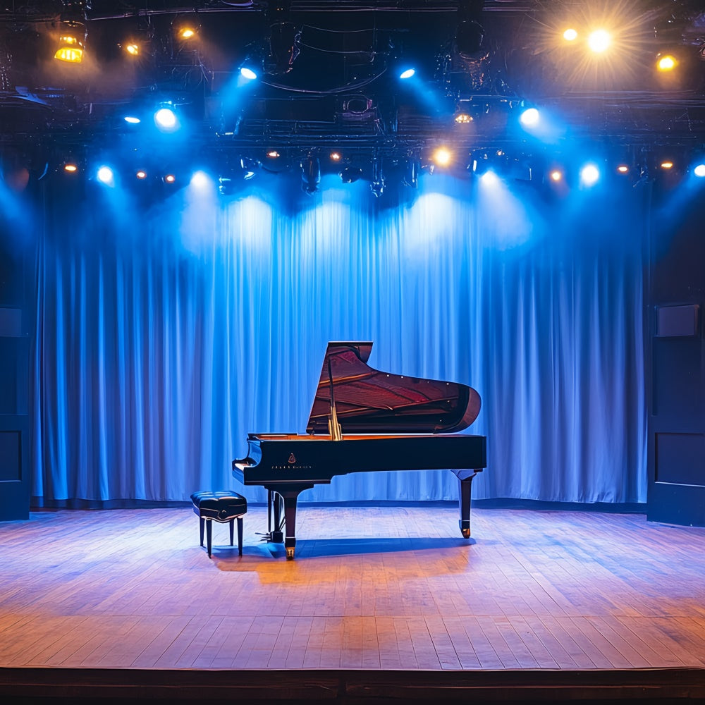 Concert Stage Backdrop Piano Recital Spotlight Backdrop UK CSH5-156