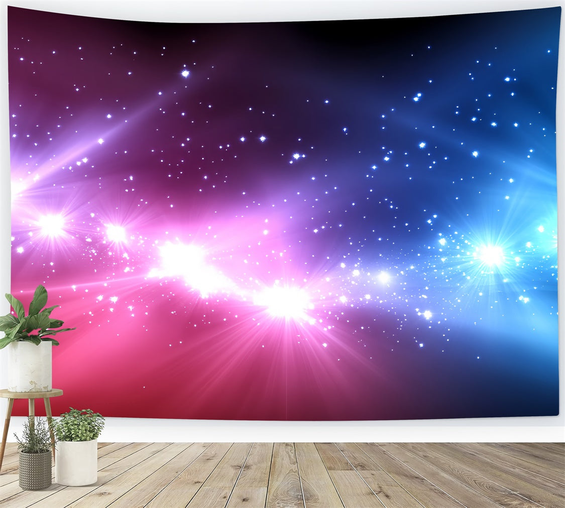 Stage Backdrops Pink Blue Twinkle Night Backdrop UK CSH5-157