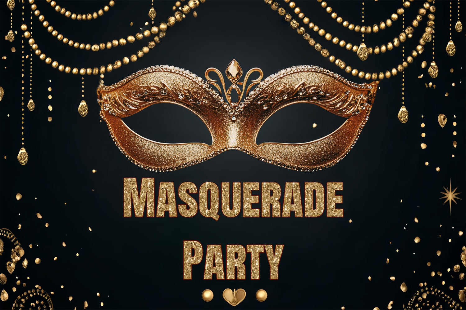 Masquerade Party Backdrop Shiny Mask Bead Curtain Backdrop UK CSH5-236