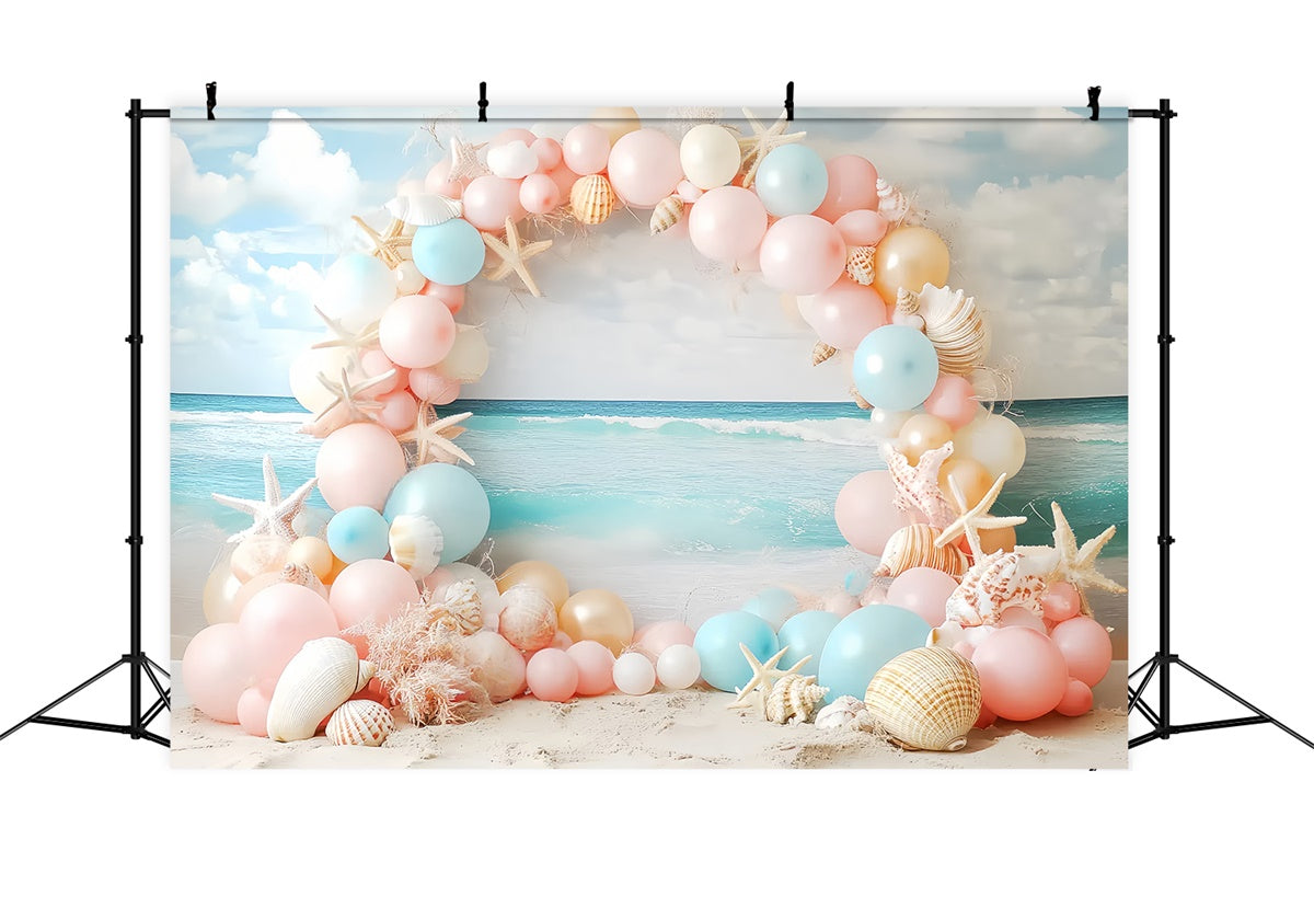 Childrens Backdrops Beach Balloon Fantasy Backdrop UK CSH5-260