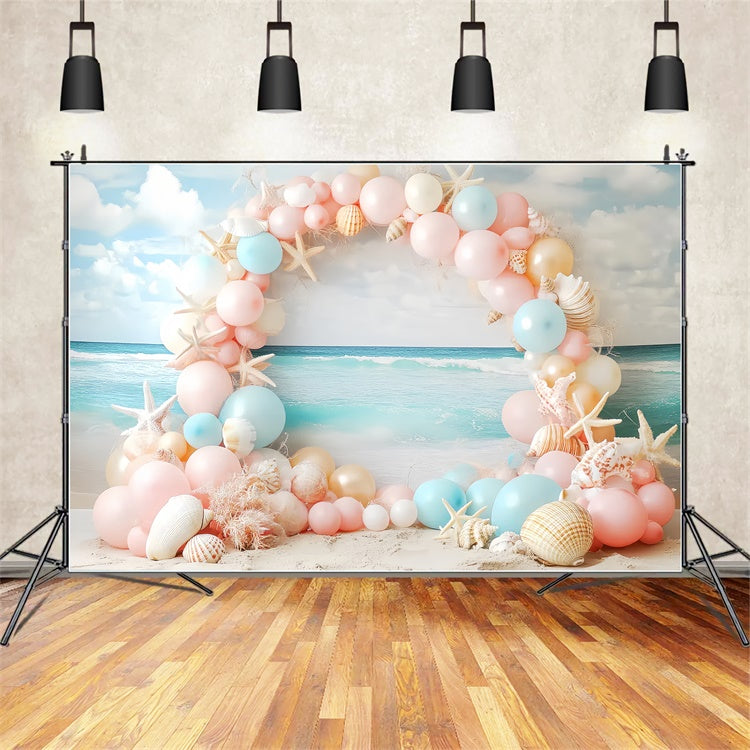 Childrens Backdrops Beach Balloon Fantasy Backdrop UK CSH5-260