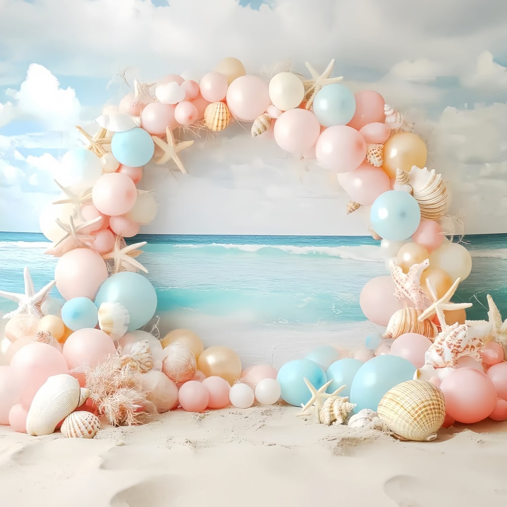 Childrens Backdrops Beach Balloon Fantasy Backdrop UK CSH5-260