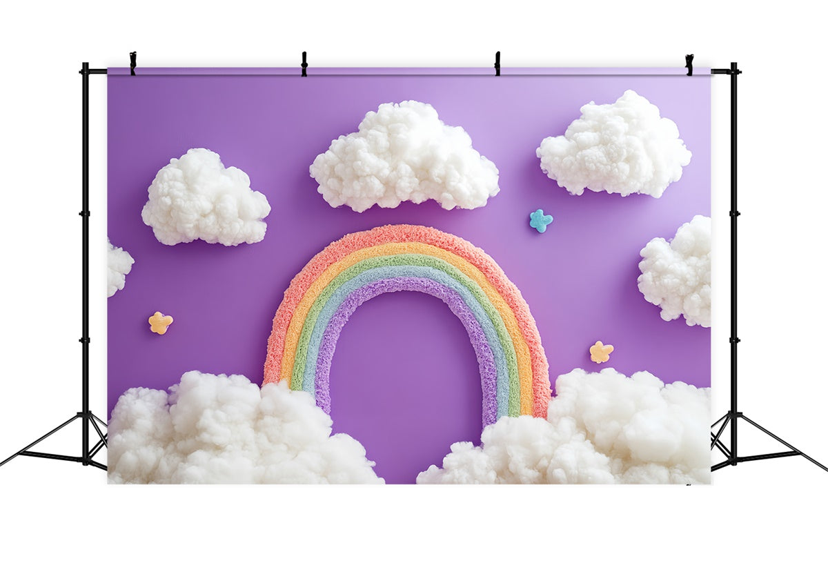 Rainbow Photo Backdrop Cloud Arch Fantasy Kids Backdrop UK CSH5-265