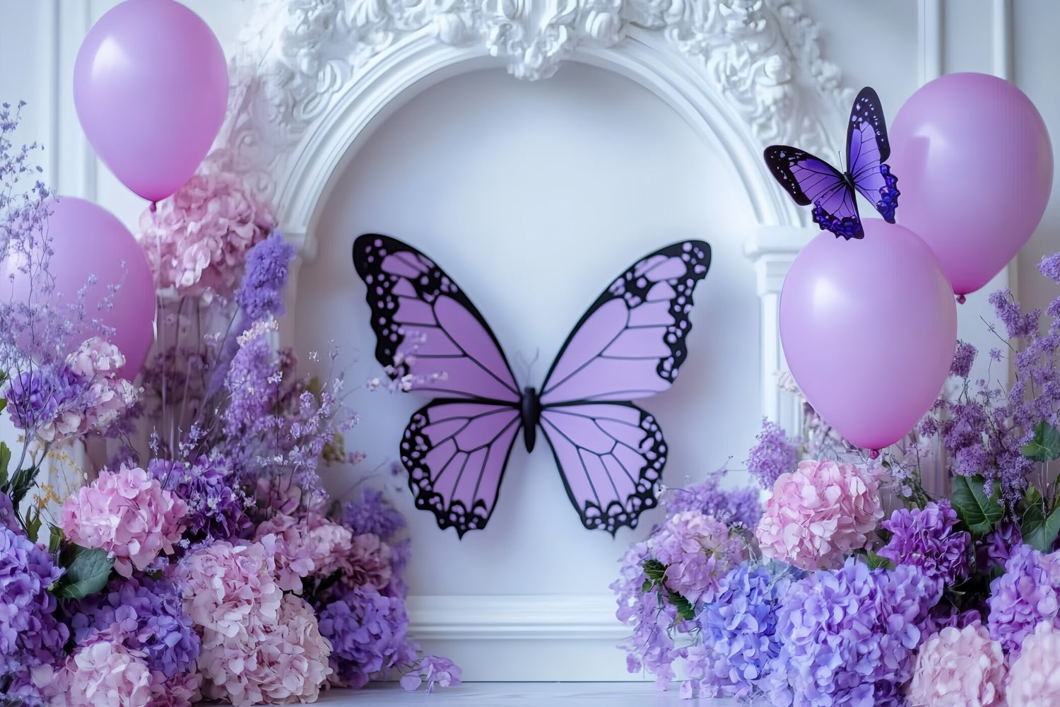 Butterfly Backdrops Pastel Butterfly Elegance Kids Backdrops UK CSH5-277