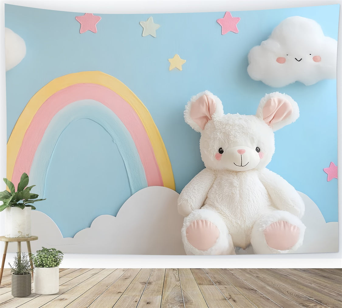 Newborn Photoshoot Backdrop Playful Sky Dream Backdrop UK CSH5-279