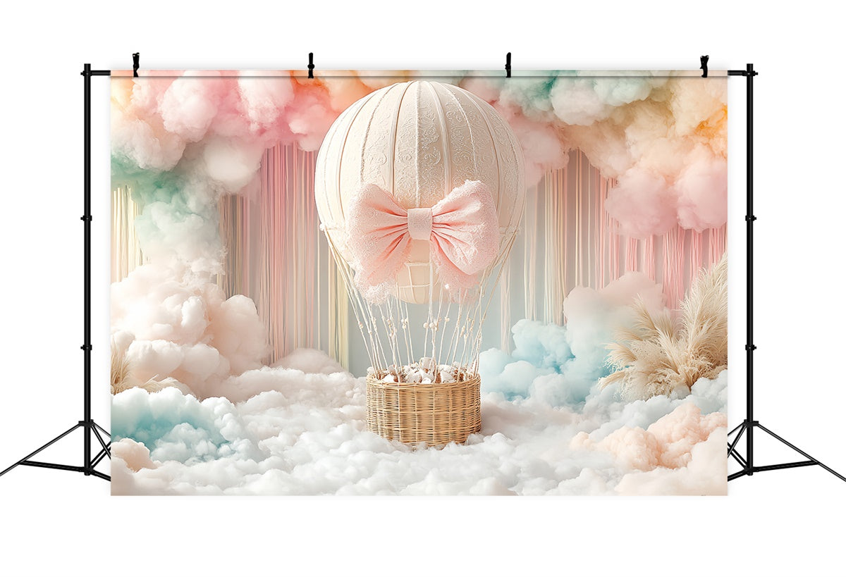 Newborn Backdrops Blush Cloud Balloon Ride Backdrop UK CSH5-297