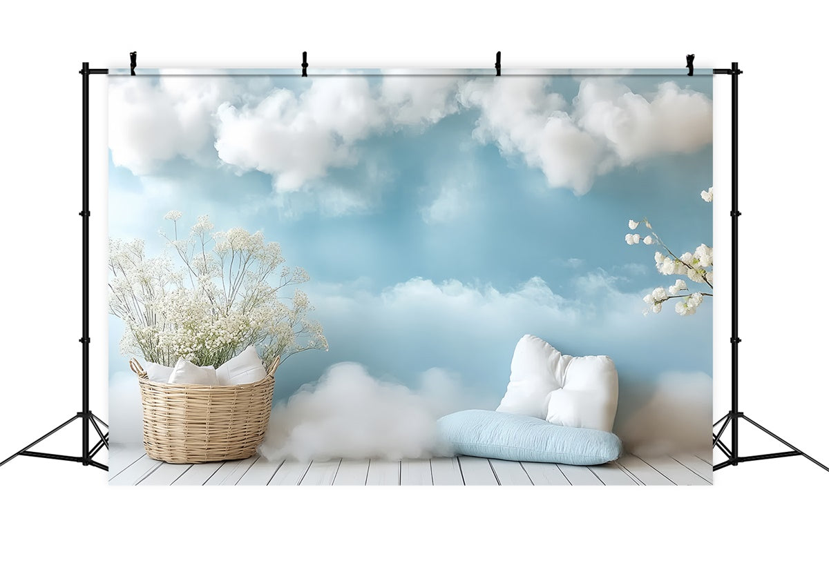 Newborn Photoshoot Backdrop Dreamy Sky Comfort Backdrop UK CSH5-315