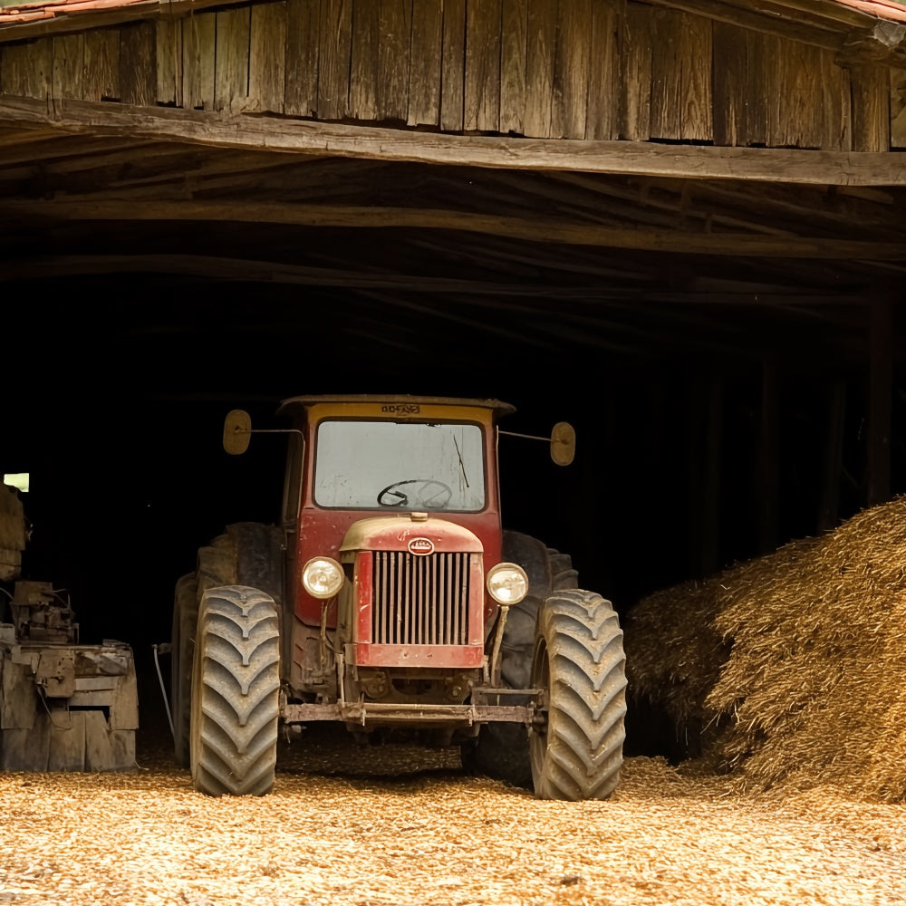 Happy Fathers Day Backdrop Country Barn Tractor Backdrop UK CSH5-44
