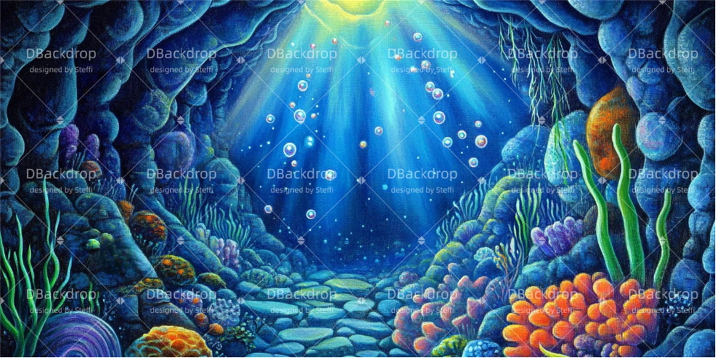 Theater Backdrop Underwater Cave Professional Stage Backdrops UK CSH510-T102