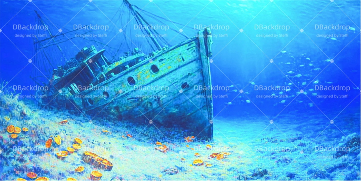 Performance Backdrops Sunken Ship School Play Backdrops UK CSH510-T103