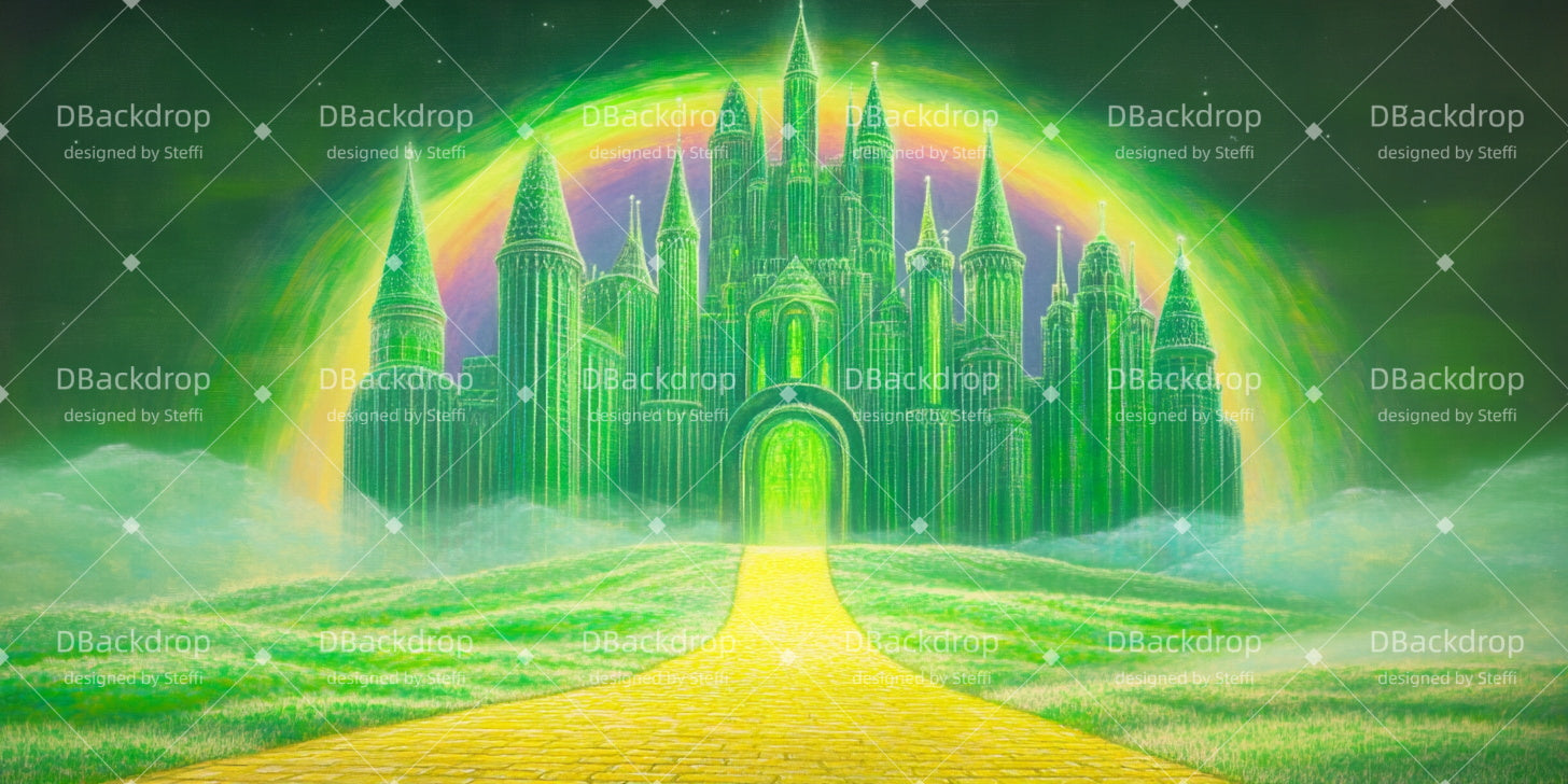 Dance Stage Backdrop Emerald City Castle Theater Backdrop UK CSH510-T120