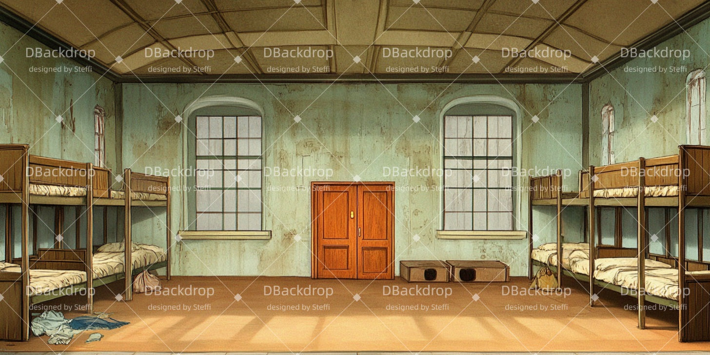 Theater Backdrops Orphanage Dormitory Church Stage Backdrops UK CSH510-T21