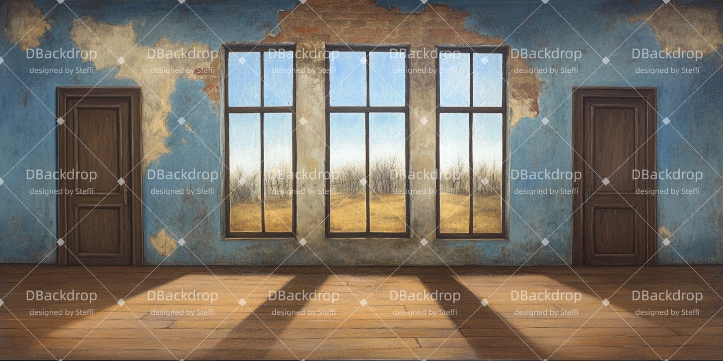 School Play Backdrop Orphanage Hall Movie Theater Backdrop UK CSH510-T22