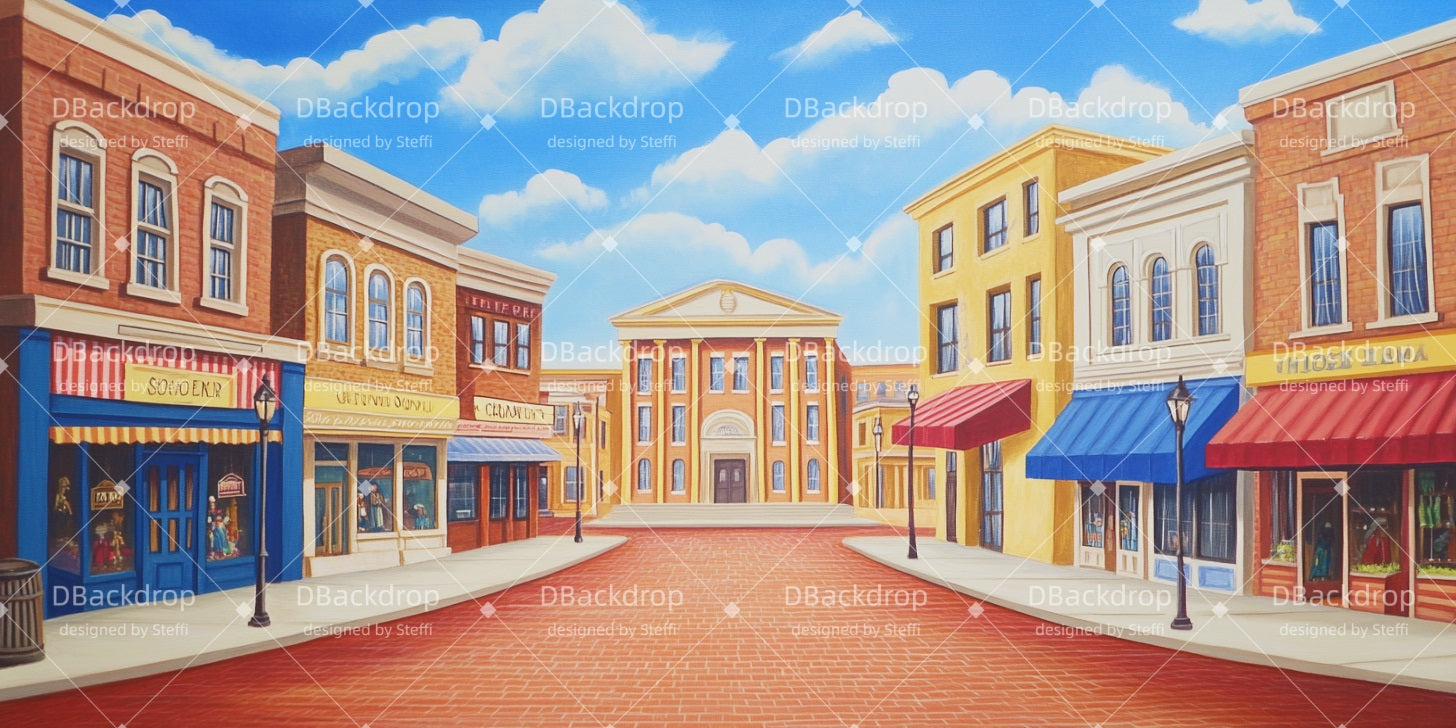 Movie Theater Backdrop Town Square Theatre Stage Backdrop UK CSH510-T59