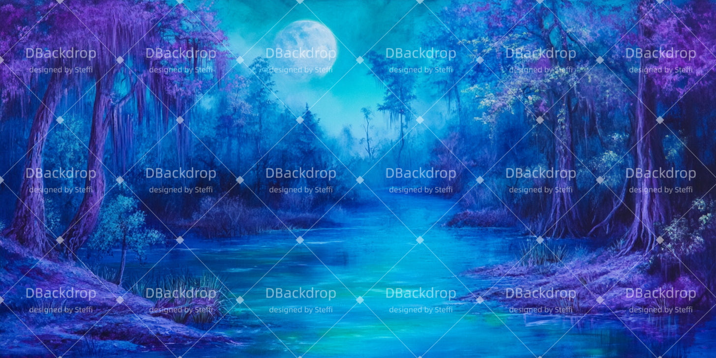 Forest Stage Backdrop Night Marsh Performance Backdrops UK CSH511-T25