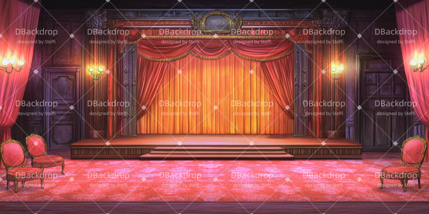Broadway Stage Backdrop Night Club Stage Musical Backdrops UK CSH511-T36