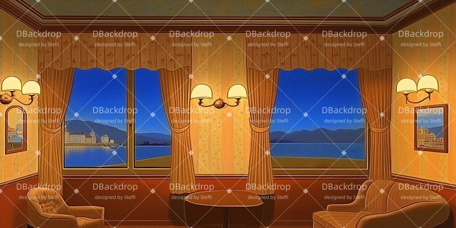 Movie Theater Backdrop Night Clue Lounge Stage Backdrop Ideas UK CSH511-T38