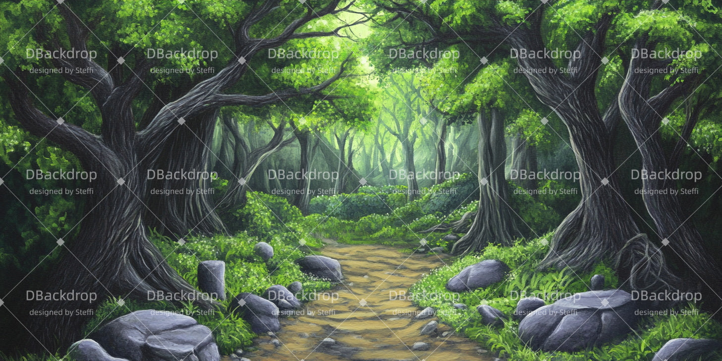 Forest Stage Backdrop Neverland Forest Theater Backdrop UK CSH511-T4