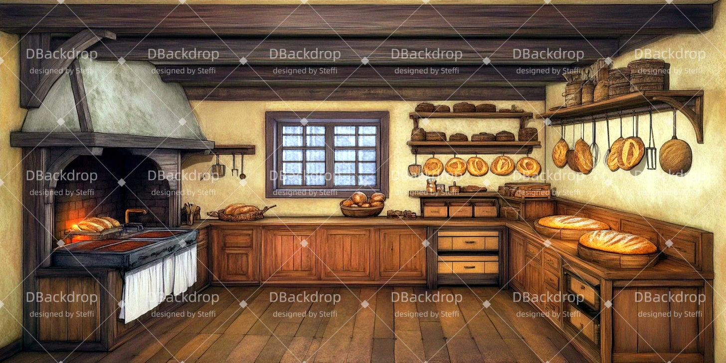 Theater Backdrop Bakery Interior Stage Backdrops For Sale UK CSH511-T72