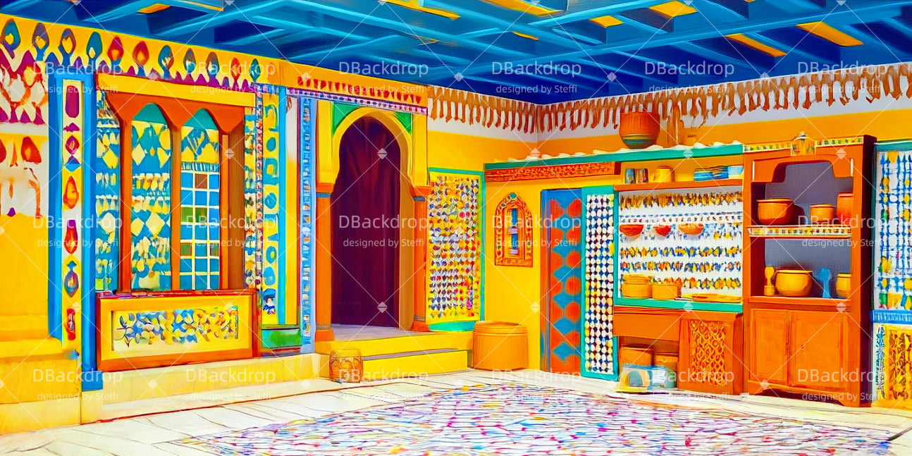Stage Backdrops Luxury Egyptian Interior Theater Backdrops For Sale UK CSH511-T78