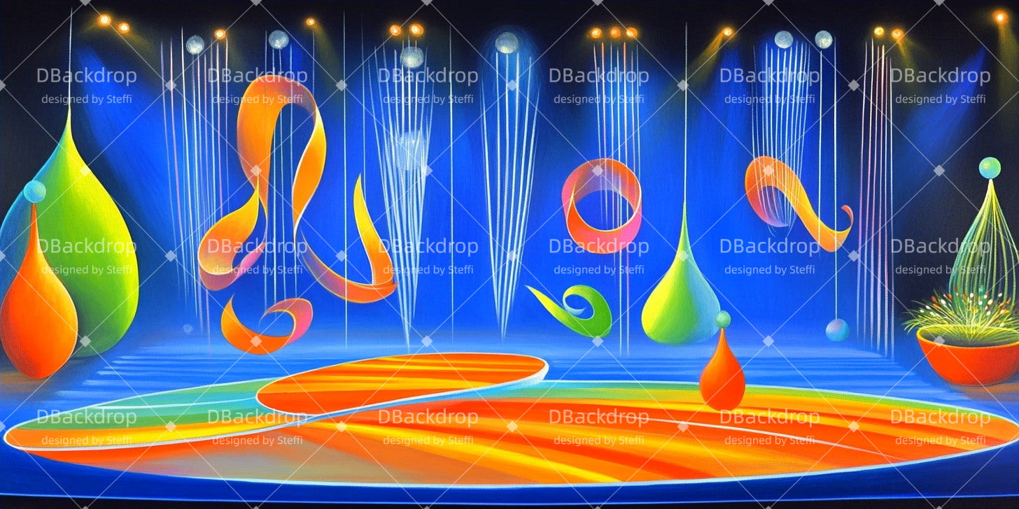 Musical Backdrop Encore Time Broadway Stage Backdrop UK CSH511-T89