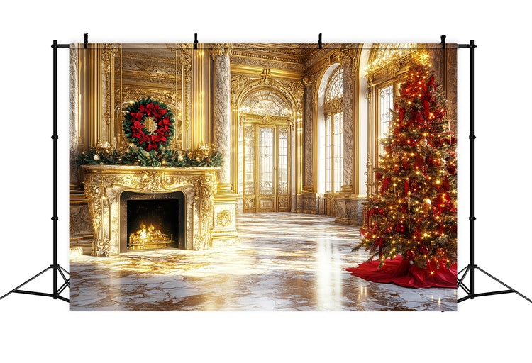 Vintage Christmas Backdrop Opulent Royal Palace Backdrop UK CSH57-103