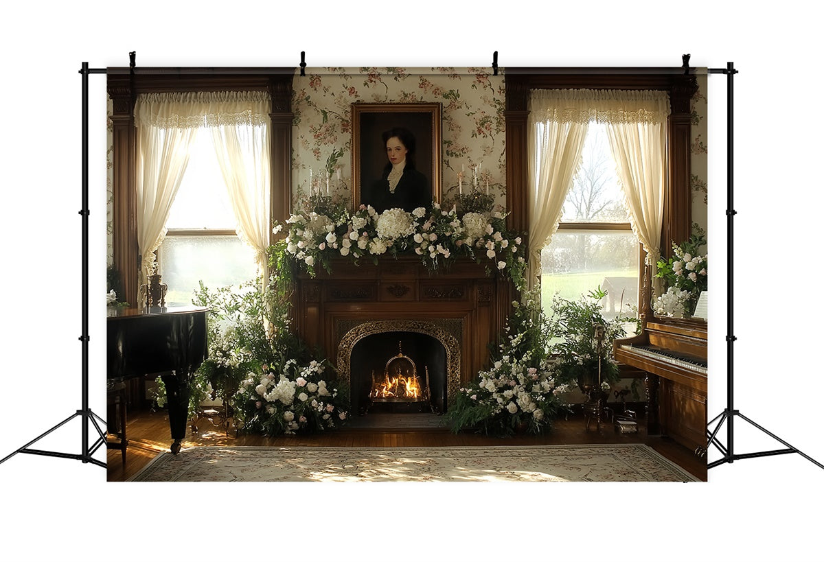 Victorian Photo Backdrop Hearth Bloom Vintage Backdrop UK CSH57-104