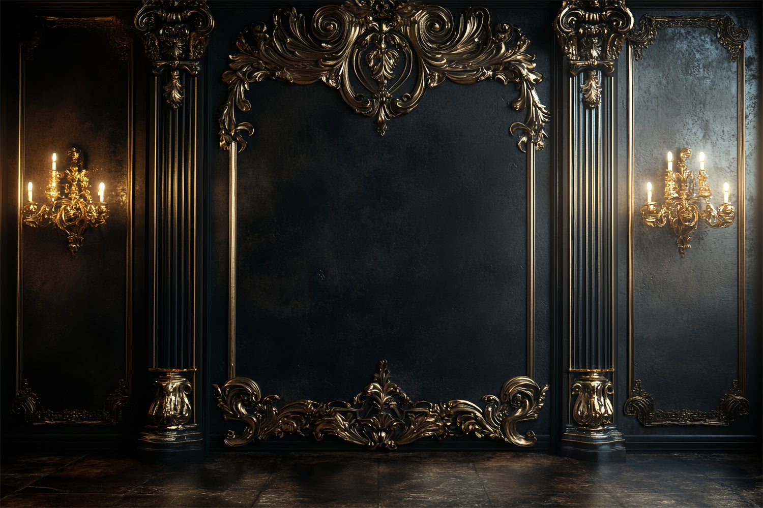 Vintage Wall Backdrop Royal Sconce Elegance Backdrop UK CSH57-115