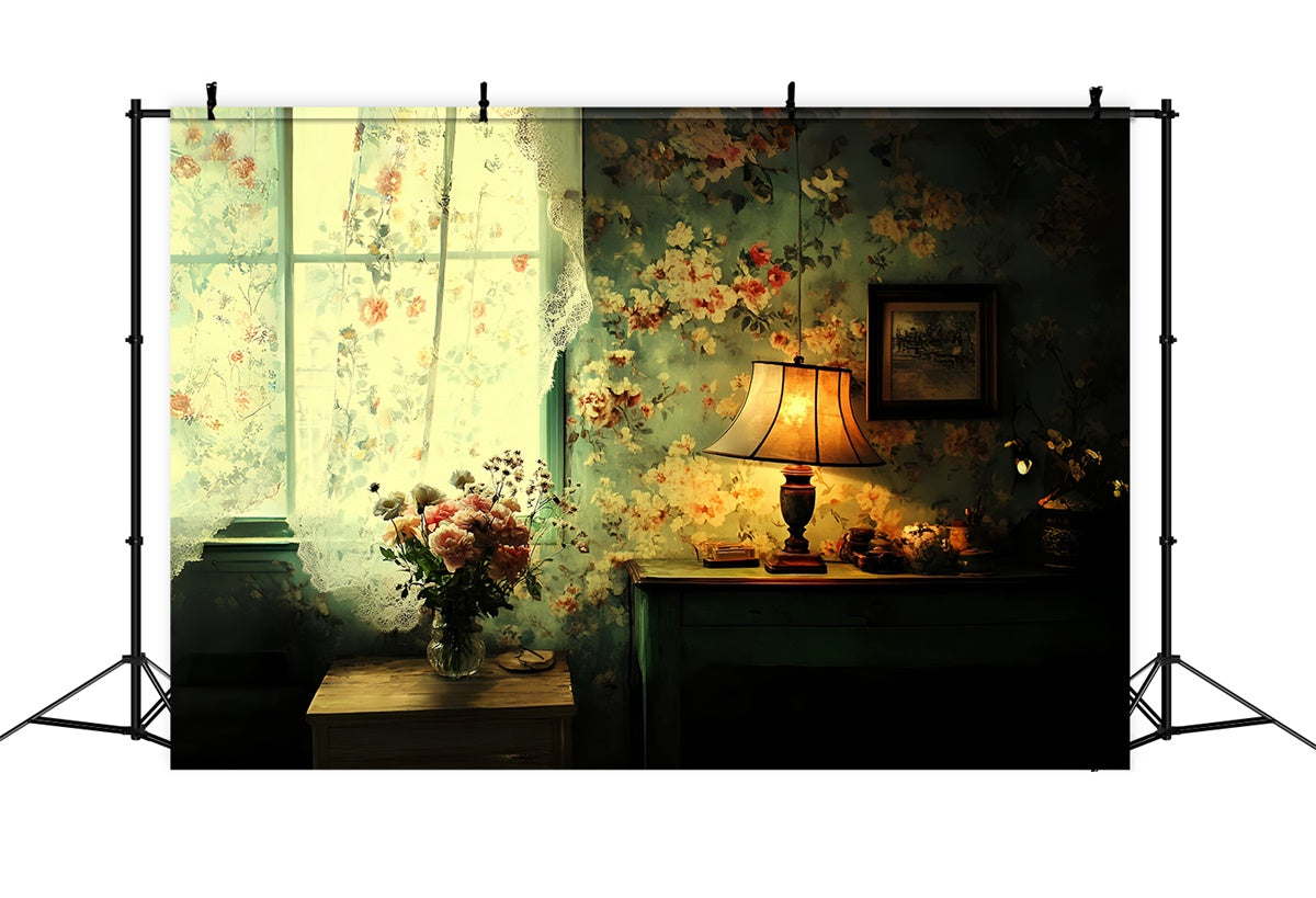Classic Backdrop Floral Evening Charm Vintage Backdrop UK CSH57-118