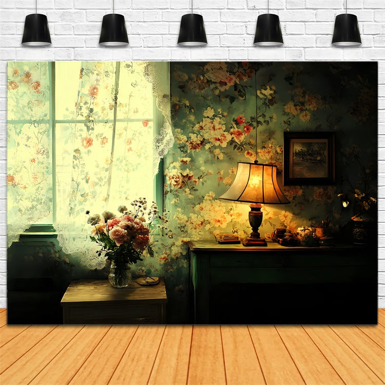Classic Backdrop Floral Evening Charm Vintage Backdrop UK CSH57-118