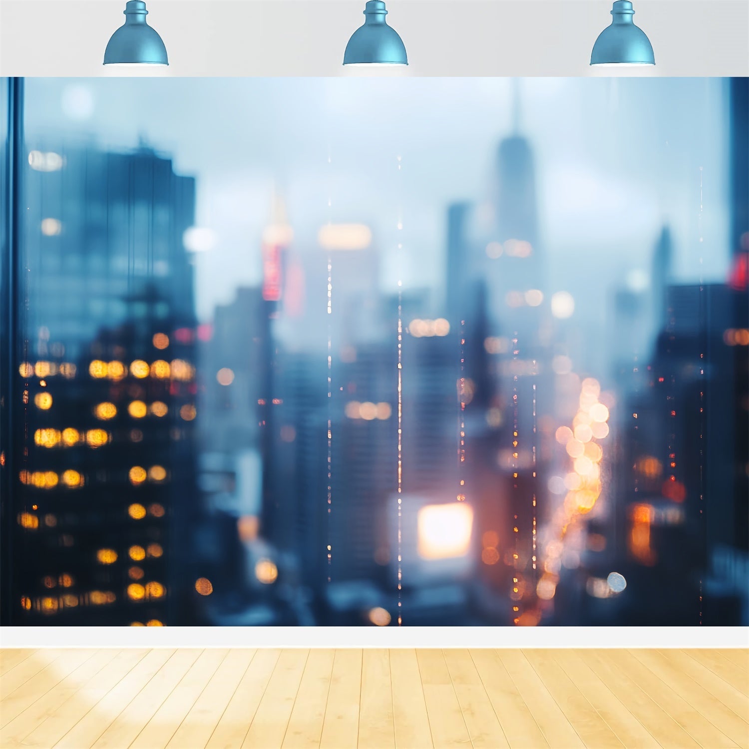 Headshot Photo Backdrop Urban Nightfall Bokeh Backdrop UK CSH57-12