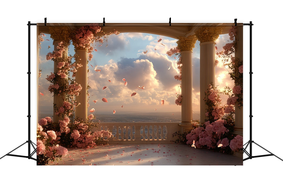 Baroque Backdrop Petal Skies Balcony Vintage Studio Backdrop UK CSH57-120