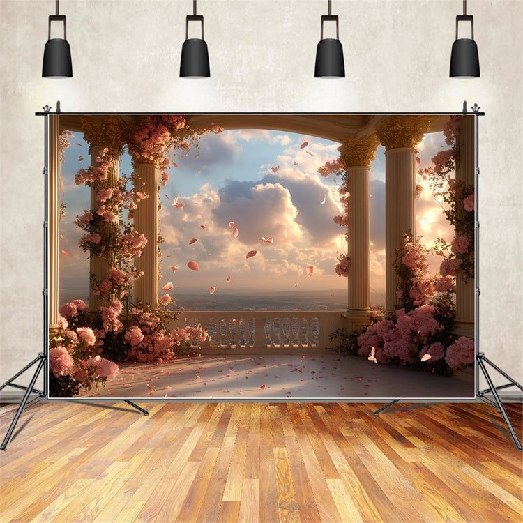 Baroque Backdrop Petal Skies Balcony Vintage Studio Backdrop UK CSH57-120