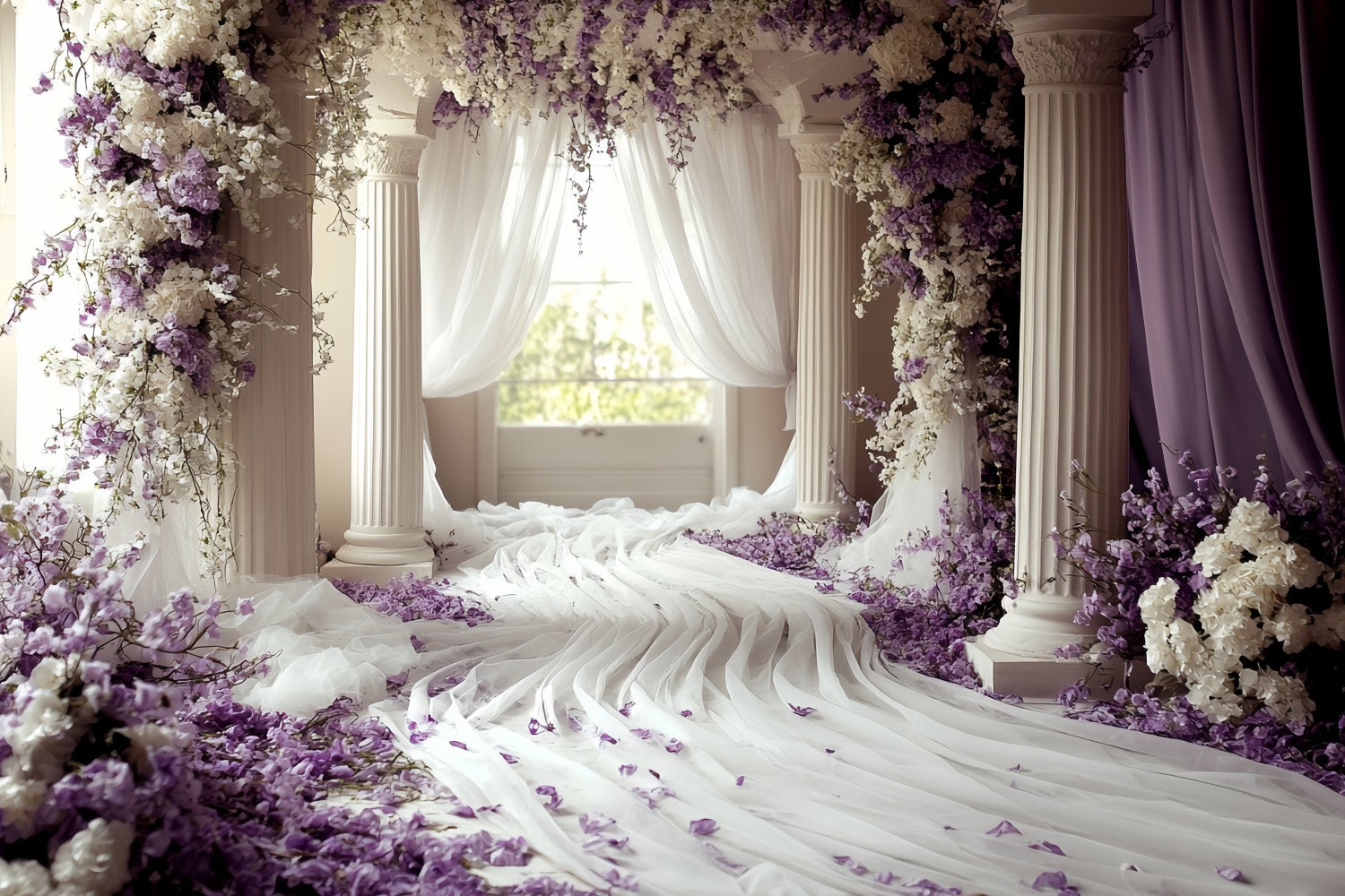 Classic Backdrop Violet Dream Entrance Backdrop Vintage UK CSH57-122