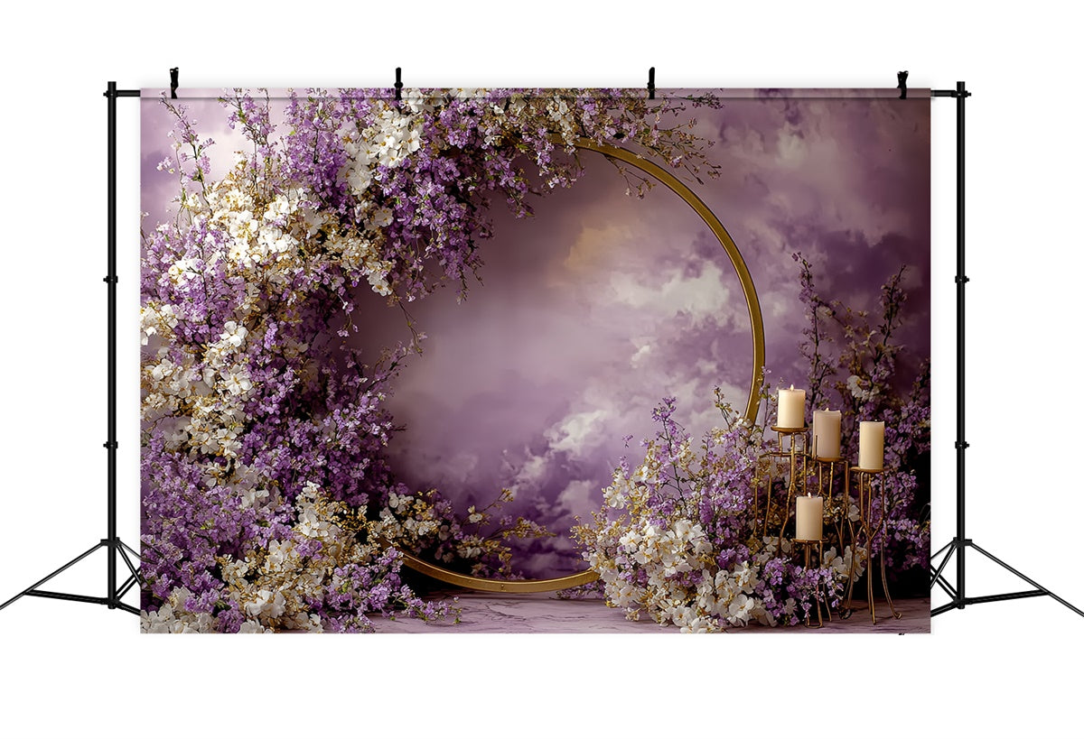 Backdrop Vintage Twilight Bloom Candlelit Backdrop UK CSH57-124