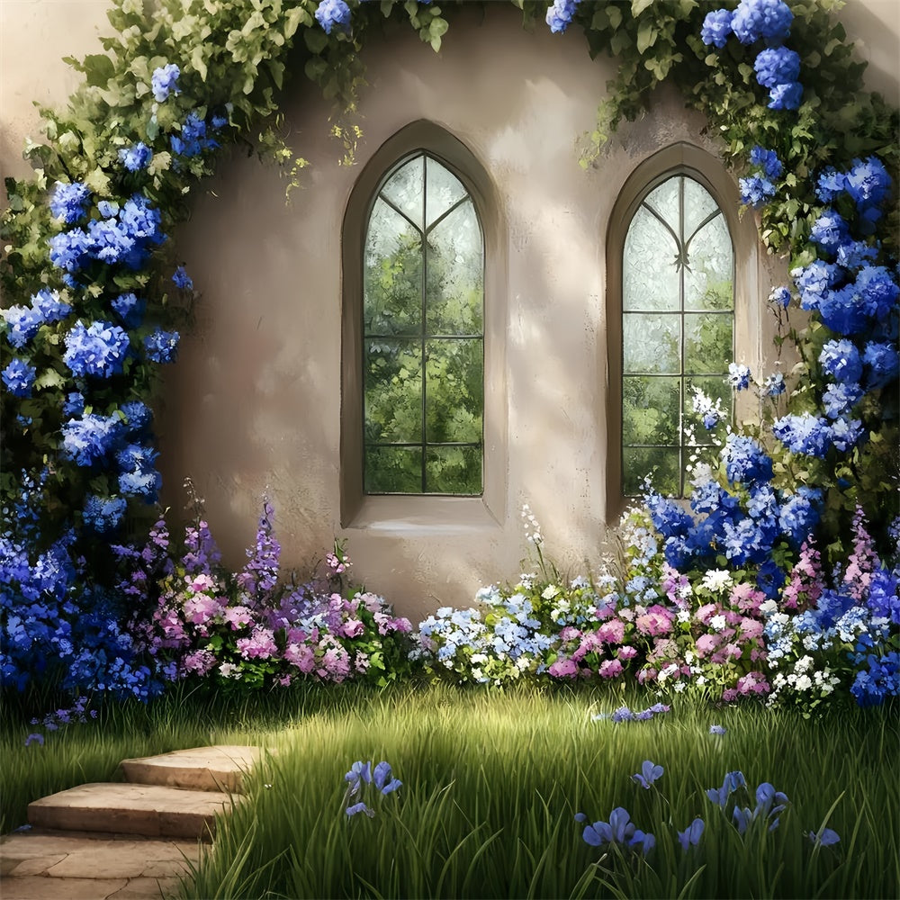 Vintage Wall Backdrop Blossom Arch Window Backdrop UK CSH57-130