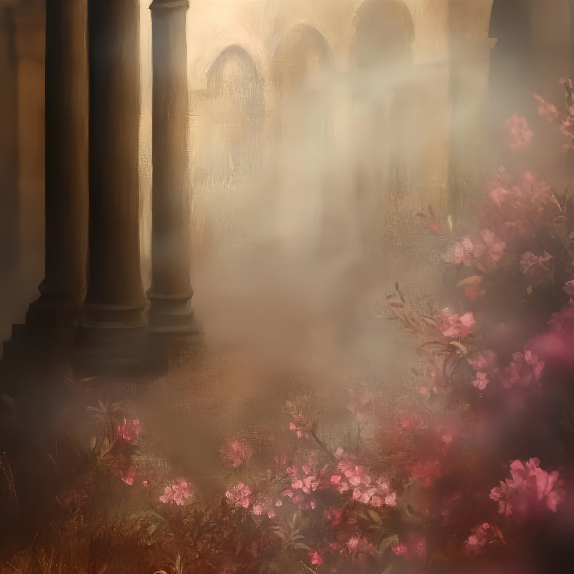 Retro Backdrop Blush Garden Mist Vintage Studio Backdrop UK CSH57-134