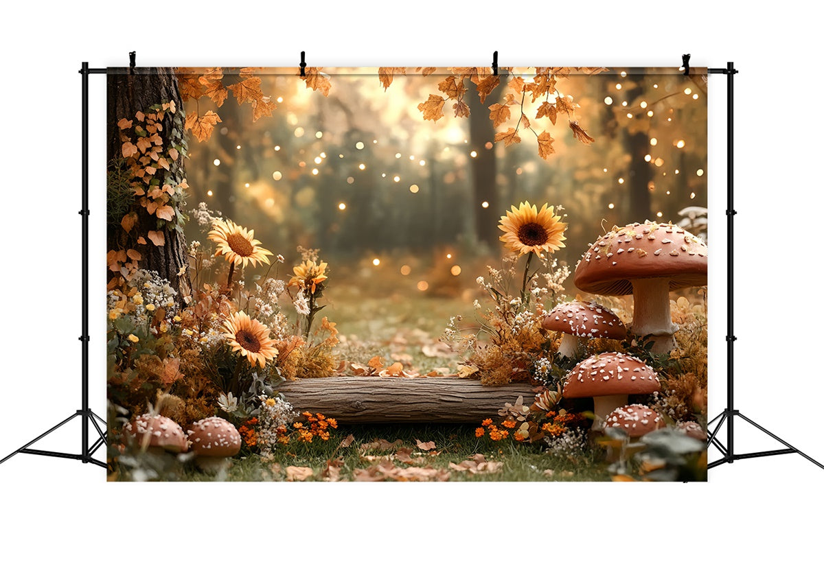Fall Forest Backdrop Sunflower Forest Nook Backdrop UK CSH57-156