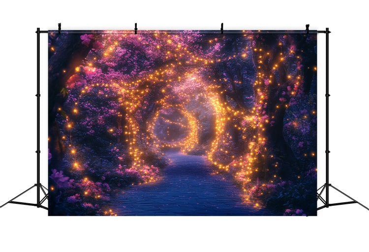 Backdrop Enchanted Forest Twinkle Glow Blossom Backdrop UK CSH57-170