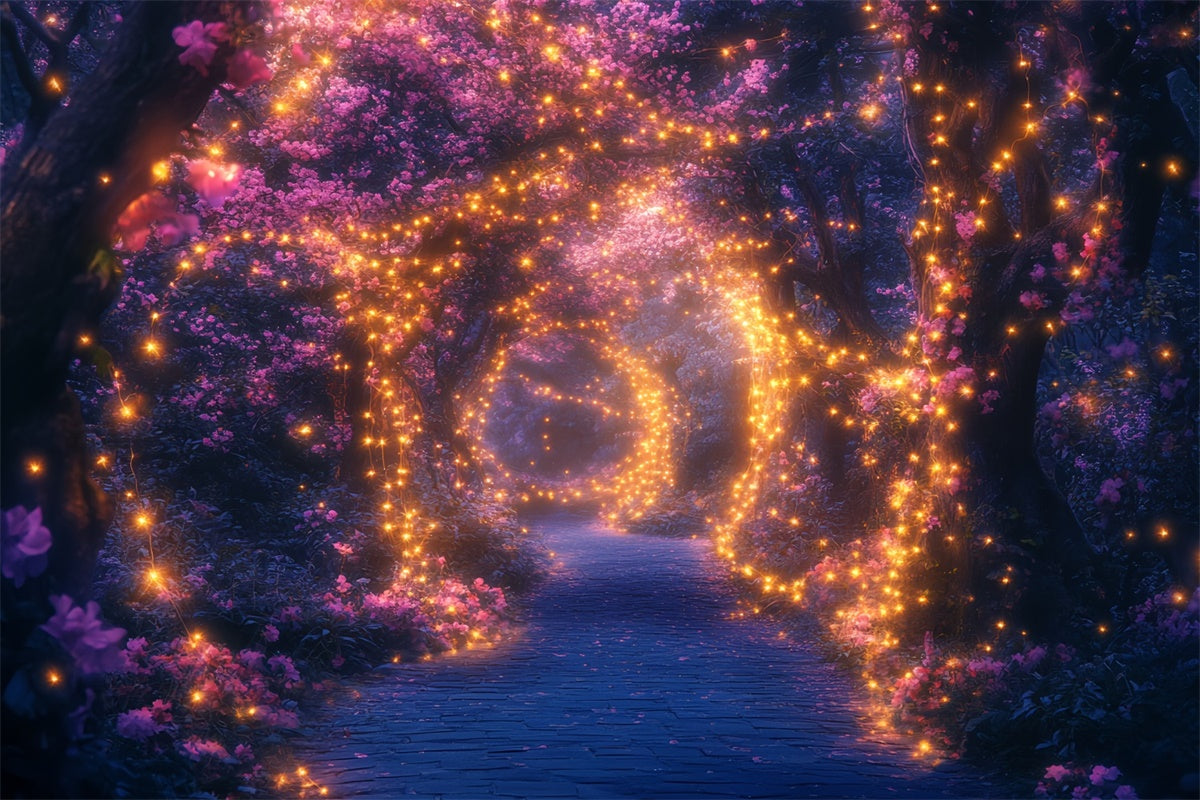 Backdrop Enchanted Forest Twinkle Glow Blossom Backdrop UK CSH57-170