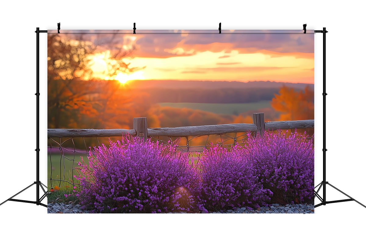 Sunset Backdrop Violet Bloom Horizon Autumn Backdrop UK CSH57-200