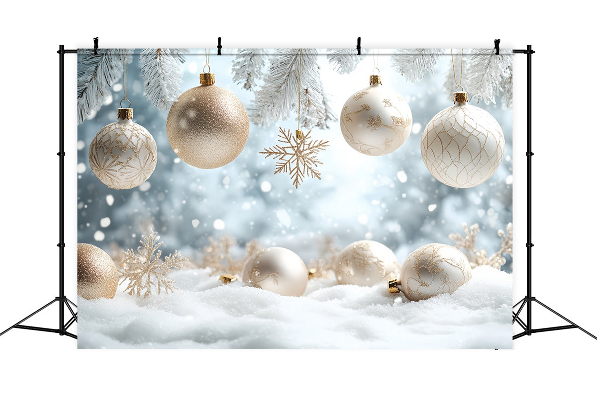Winter Scene Backdrop Elegant Holiday Glow Backdrop UK CSH57-214