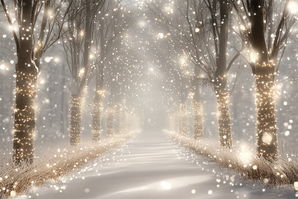 Winter Forest Backdrop Enchanted Winter Grove Backdrop UK CSH57-226