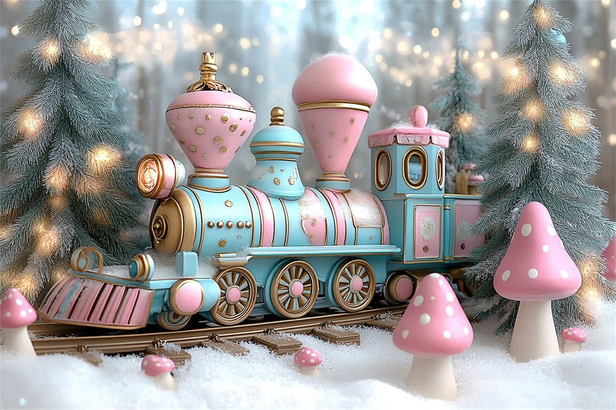 Winter Backdrop Frosty Fairytale Express Backdrop UK CSH57-232