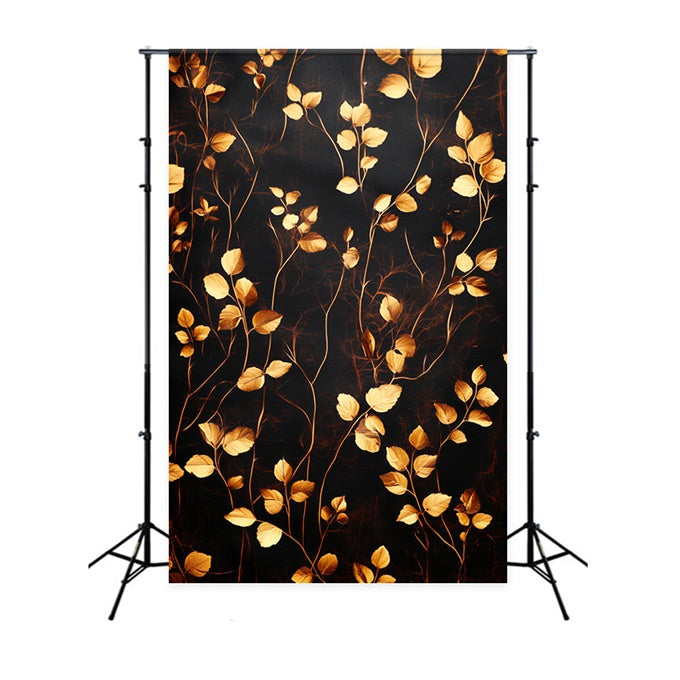 Fine Art Photography Backdrop Luxe Leaf Gilded Backdrop UK CSH57-264