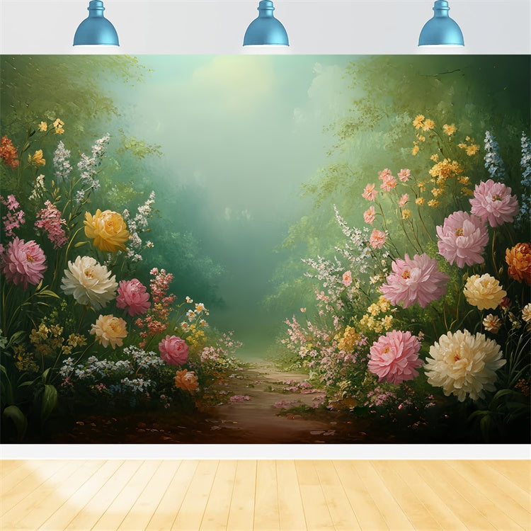 Fine Art Backdrops Secret Garden Path Beautiful Backdrop UK CSH57-266