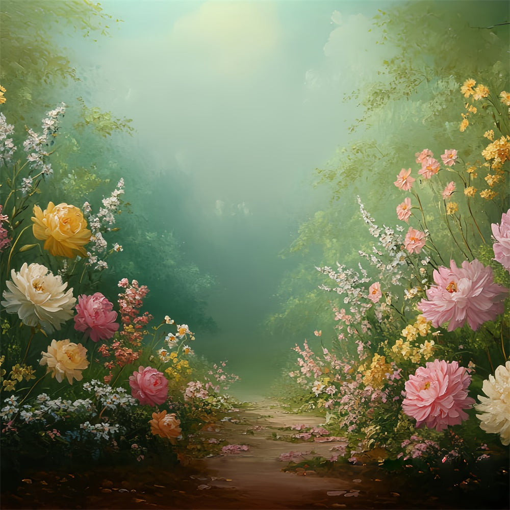 Fine Art Backdrops Secret Garden Path Beautiful Backdrop UK CSH57-266
