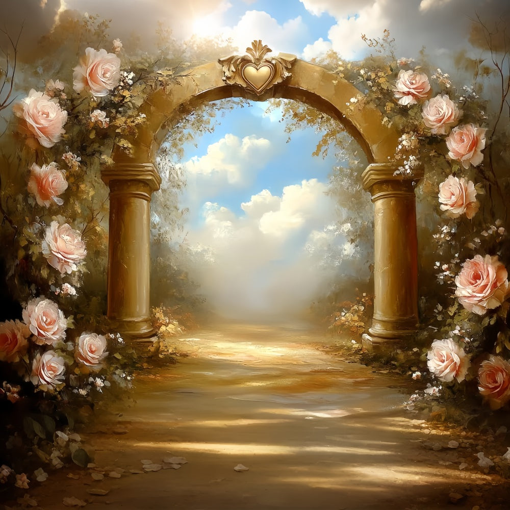 Fine Art Backdrops Rose Archway Dream Beautiful Backdrop UK CSH57-269