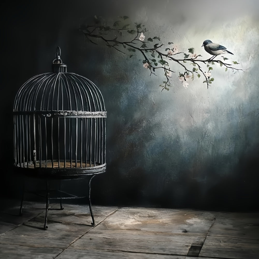 Fine Art Photography Backdrop Silent Cage Garden Backdrop UK CSH57-277