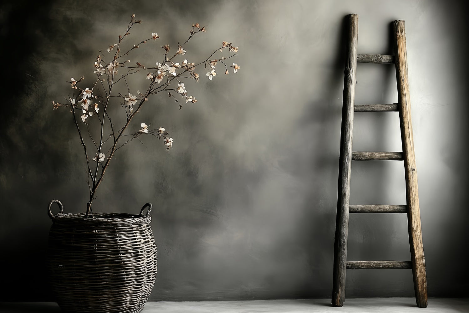 Backdrops Fine Art Rustic Ladder Bloom Video Backdrop UK CSH57-278